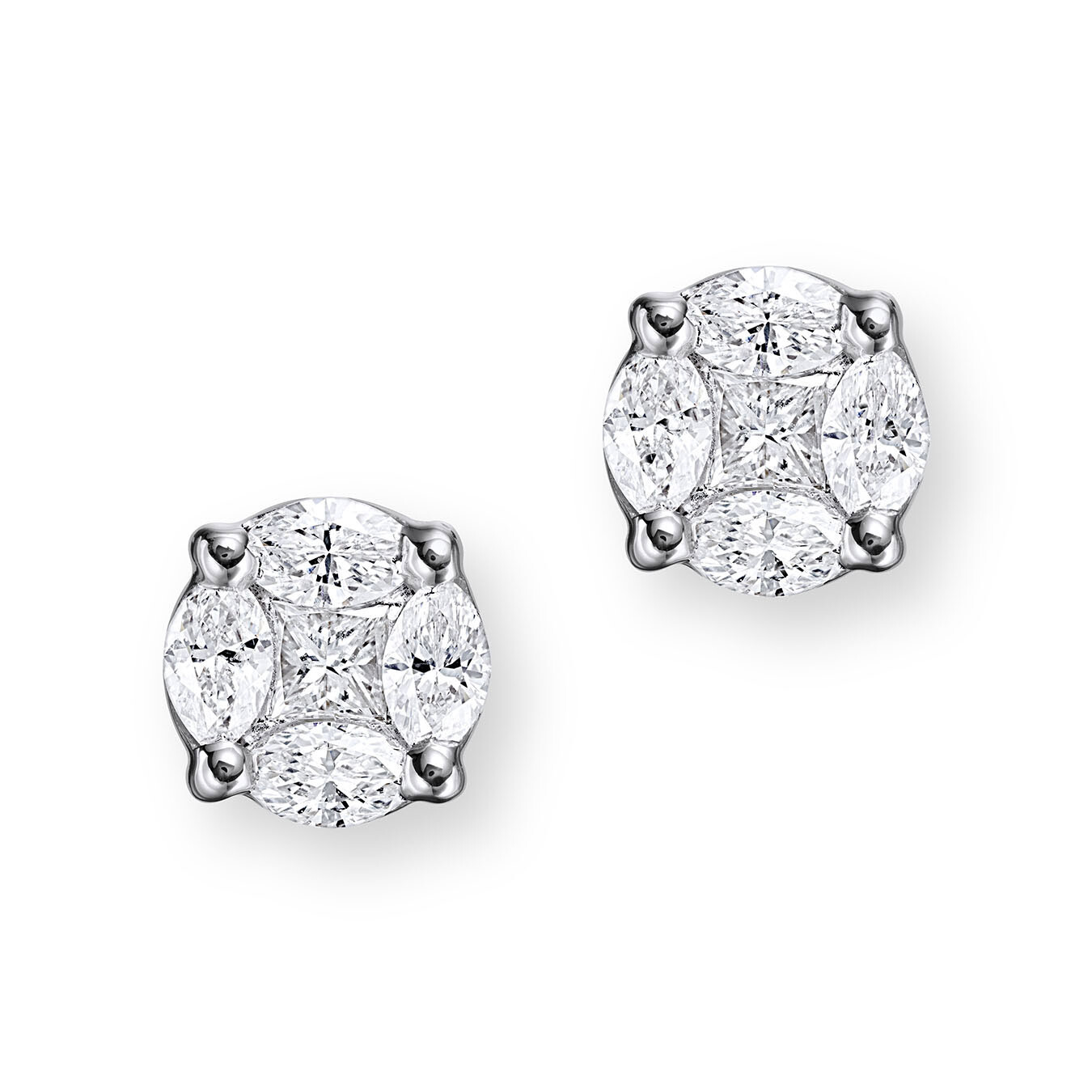 Ohrstecker Weissgold 18K 750/Gold Damenschmuck Christ Swiss