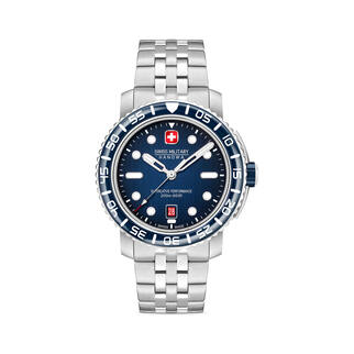 Swiss Military Hanowa Black Marlin Montres homme Christ Swiss