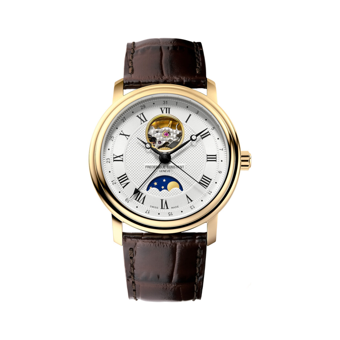 Frédérique Constant Heartbeat Moonphase Montres homme Christ Swiss
